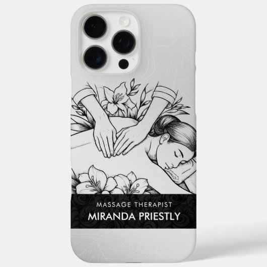 マッサージセラピーヒーリングハンズエネルギースパウェルネス Case-Mate iPhoneケース (裏面)