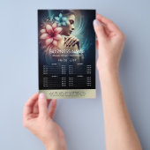 マッサージセラピーヒーリングハンズエネルギースパ価格リスト チラシ (ハンドル)