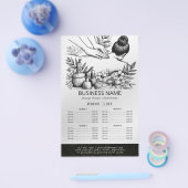 マッサージセラピーヒーリングハンズエネルギースパ価格リスト チラシ (シングル)