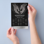 マッサージセラピーヒーリングハンズエネルギースパ価格リスト チラシ (ハンドル)