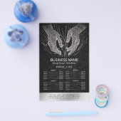 マッサージセラピーヒーリングハンズエネルギースパ価格リスト チラシ (シングル)