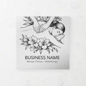 マッサージセラピーヒーリングハンズエネルギースパ3折 三つ折りカード (カバー)