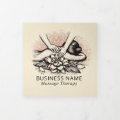 マッサージセラピーヒーリングハンズエネルギースパ3折 三つ折りカード (カバー)