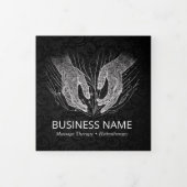 マッサージセラピーヒーリングハンズエネルギースパ3折 三つ折りカード (カバー)