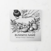 マッサージセラピーヒーリングハンズエネルギースパ3折 三つ折りカード (カバー)