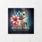 マッサージセラピーヒーリングハンズエネルギースパ3折 三つ折りカード (カバー)