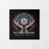 マッサージセラピーヒーリングハンズエネルギースパ3折 三つ折りカード (カバー)