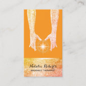 マッサージセラピーヒーリングハンズエネルギースパ 名刺 (正面)