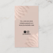 マッサージセラピーヒーリングハンズジオメトリックスパイラルスパ 名刺 (裏面)