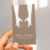 マッサージセラピーヒーリングハンズスパ素朴クラフト 名刺