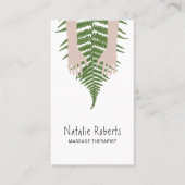 マッサージセラピーヒーリングハンズファーンボタニカルスパ 名刺 (正面)