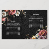 マッサージセラピーヒーリングハンズプライスバイフォールドフライヤー (裏面)