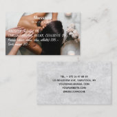 マッサージセラピーヒーリングハンズボタニカルヘルススパ 名刺 (正面/裏面)