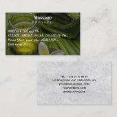 マッサージセラピーヒーリングハンズボタニカルヘルススパ 名刺 (正面/裏面)