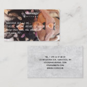 マッサージセラピーヒーリングハンズボタニカルヘルススパ 名刺 (正面/裏面)