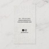 マッサージセラピーヒーリングハンズ&バタフライスパ 名刺 (裏面)