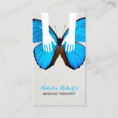 マッサージセラピーヒーリングハンズ&バタフライスパ 名刺 (正面)