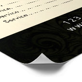 マッサージセラピーヒーリングハンドエネルギースパ価格表 ポスター (角)