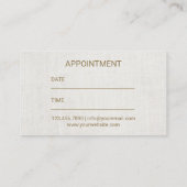 マッサージセラピーヒーリングハンドスパアポイントメント 予約カード (裏面)