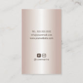 マッサージセラピーヒーリングハンドスパバラ金ゴールド 名刺 (裏面)