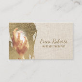 マッサージセラピーヒーリングハンド霊気スパ 名刺 (正面)