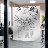 マッサージセラピーヒーリング手エネルギー開放時間 ウィンドウサイン