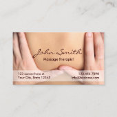 マッサージセラピープロフェッショナルセラピストアポイントメント 予約カード (正面)