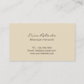 マッサージセラピープロフェッショナルセラピストロイヤリティ ロイヤリティカード (裏面)