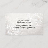 マッサージセラピーホットストーンボディワークヴィンテージフローラ 名刺 (裏面)