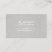 マッサージセラピーホットストーン美しいスパサロン 名刺 (裏面)