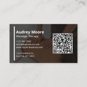 マッサージセラピーホリスティックウェルネスセラピスト 名刺 (正面)