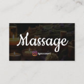 マッサージセラピーホリスティックウェルネスセラピスト 名刺 (裏面)