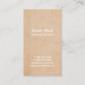 マッサージセラピーボディワークヴィンテージセラピスト 名刺 (裏面)