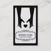 マッサージセラピーミニマルヒーリングハンドヴィンテージ 名刺 (正面)