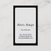 マッサージセラピーミニマルヒーリングハンドヴィンテージ 名刺 (裏面)