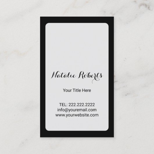 マッサージセラピーミニマルヒーリングハンドヴィンテージ 名刺 (裏面)