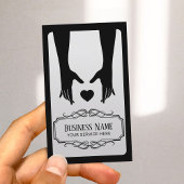 マッサージセラピーミニマルヒーリングハンドヴィンテージ 名刺