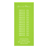 マッサージセラピーメイクアップサロンスパアーティストフライヤーメニュー ラックカード (裏面)