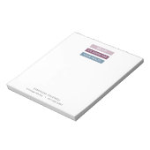 マッサージセラピーモダンストライプラベルライン ノートパッド (回転)