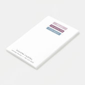 マッサージセラピーモダンストライプラベルライン ポストイット (アングル)