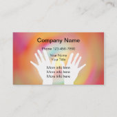 マッサージセラピーモダンデザイン 名刺 (正面)