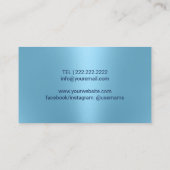 マッサージセラピーモダンブルーロータスサロンスパ 名刺 (裏面)