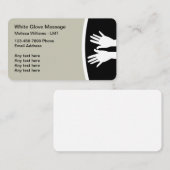 マッサージセラピーモダン編集可能名刺 名刺 (正面/裏面)