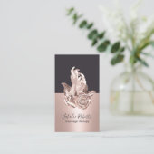 マッサージセラピーラックスハンズ&フラワーズカイロプラクティック 名刺 (スタンド正面)