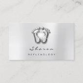 マッサージセラピーリフレクソロジーセラピストシルバースパーク 名刺 (正面)