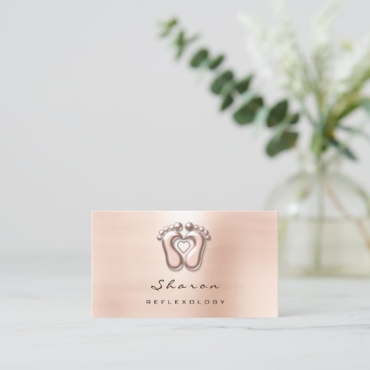 マッサージセラピーリフレクソロジーセラピストソーシャルスキン 名刺 (スタンド正面)