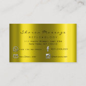 マッサージセラピーリフレクソロジーセラピーシルバーマスタード 名刺 (裏面)