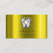 マッサージセラピーリフレクソロジーセラピーシルバーマスタード 名刺 (正面)