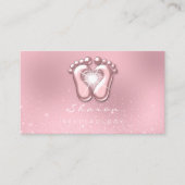 マッサージセラピーリフレクソロジーセラピーピンクスパーキー 名刺 (正面)