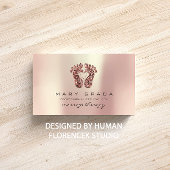 マッサージセラピーリフレクソロジー足霊気バラグリット 名刺